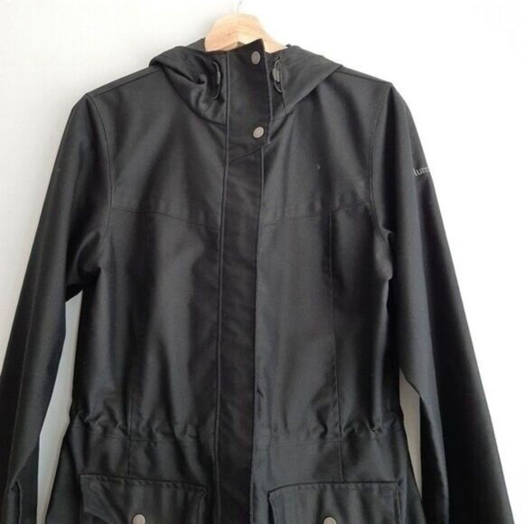 COLUMBIA Omni-Shield Jacket Coat w/ Hood Windbreaker Black Sz M - Picture 3 of 10